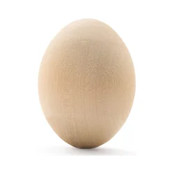 Гладкие деревянные яйца, пасхальные украшения для яиц, необработанные деревянные пасхальные яйца