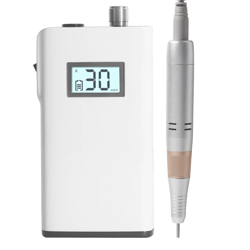 DONGRI 2036A upgrade handpiece e file nail drill machine 30000rpm wireless rechargeable nail drill