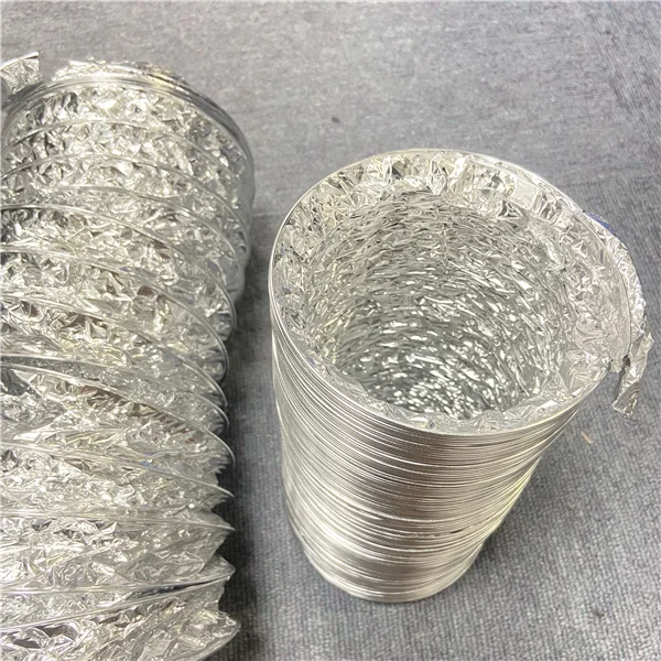 best sell aluminum foil flexible duct aluminum foil non insulated flexible duct