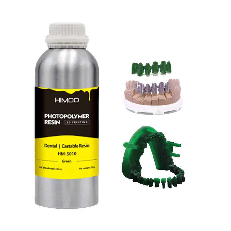 HIMOO Newest 405nm Resin 3d Printer Dental Dlp Lcd Uv Printing Material 3d Printer Dental Castable Resin Liquid