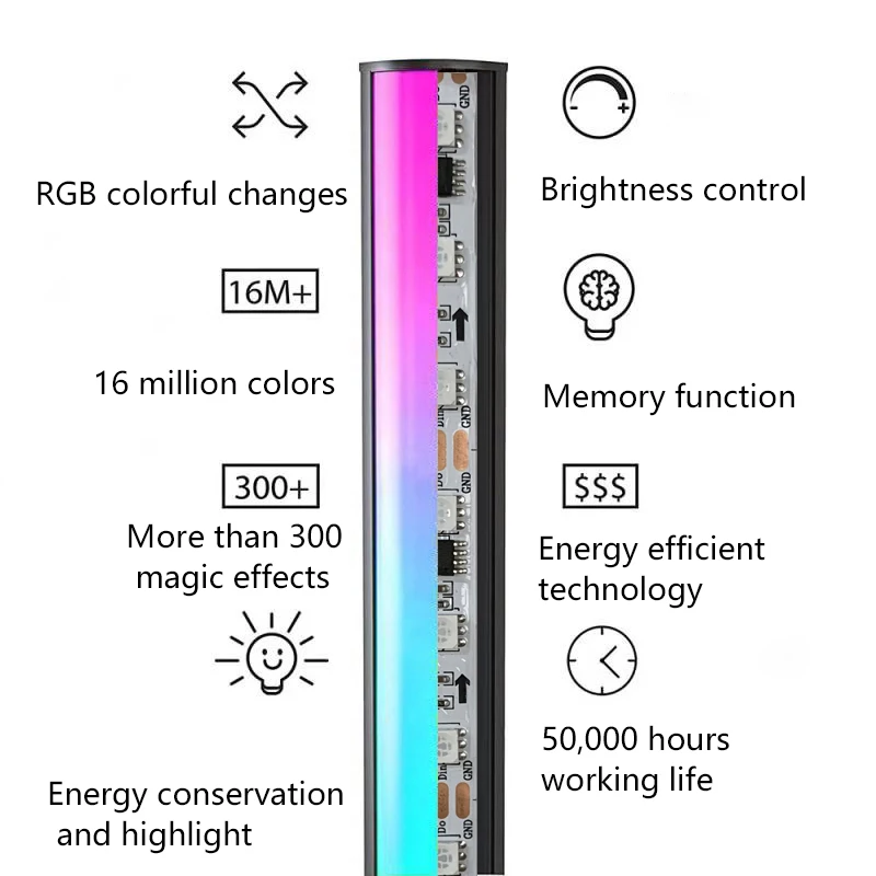 Blind bulk Dropshipping modern nordic RGBW dimmable remote control noxu design led minimal lamp