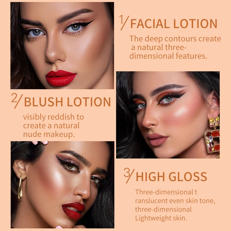 Многофункциональный маркер для контурирования жидких румян водонепроницаемый Осветляющий консилер Мерцающая ручка для макияжа лица