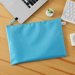 A4 B4 B5 A5 custom zipper file bags/ polyester waterproof Oxford document bag/hexagon football polyester zipper storage pouch