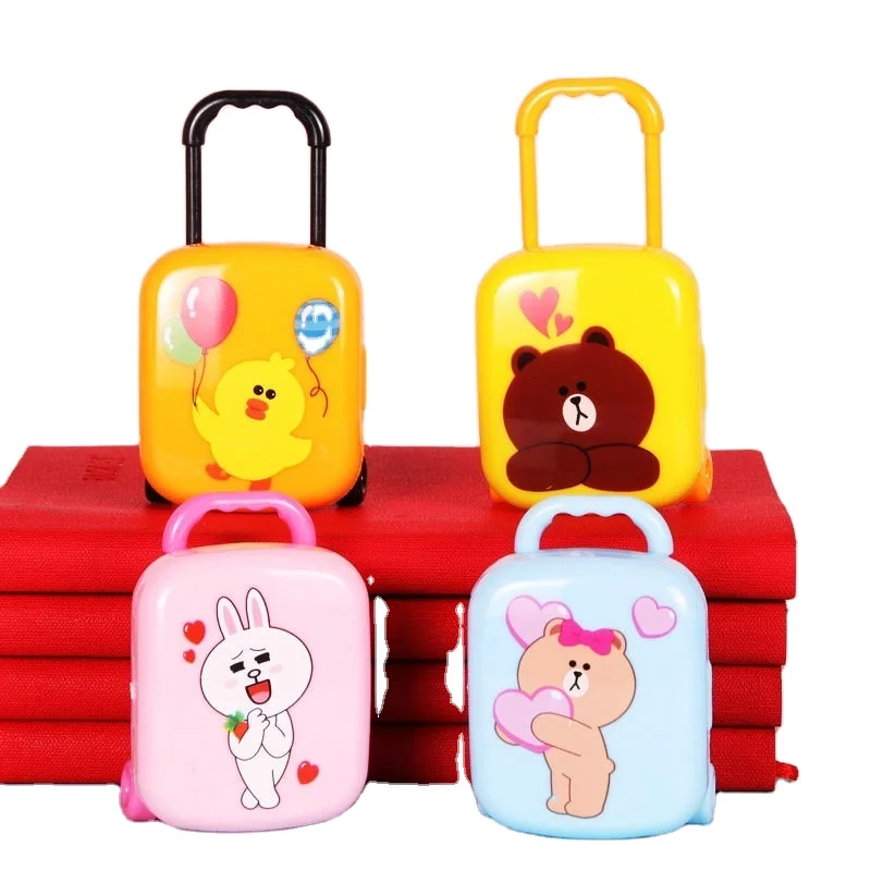 wholesale Child trolley case shape eraser animal rubber suit student eraser for kids eraser