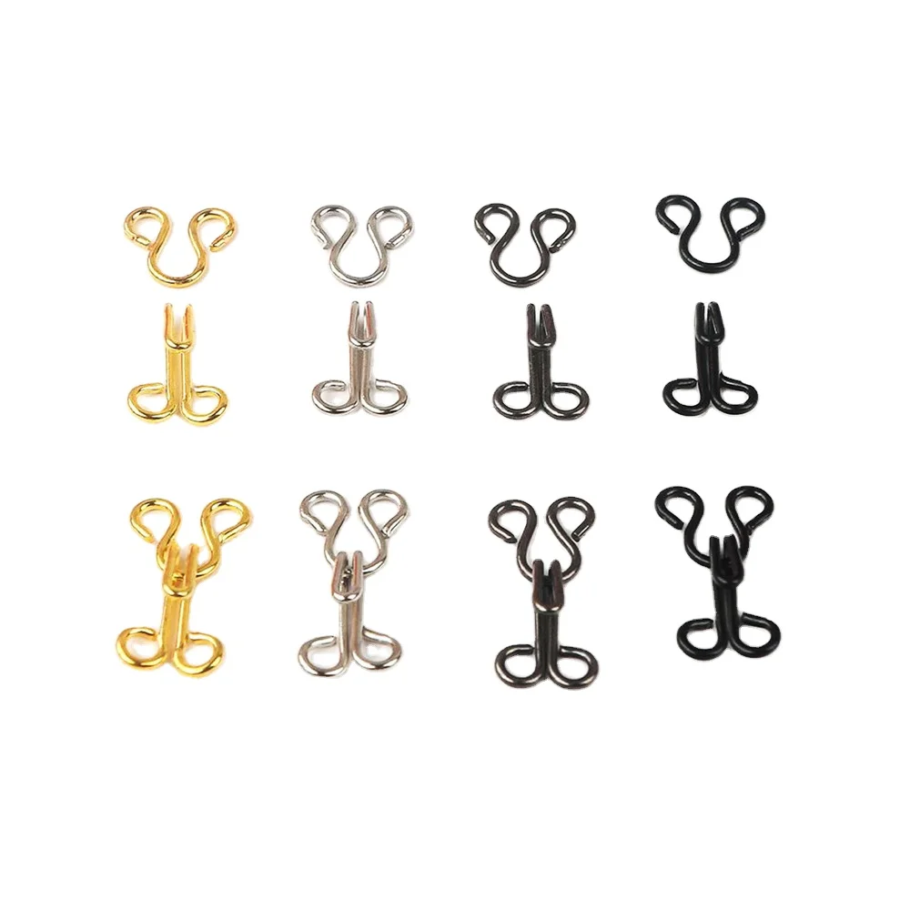 Metal Hook And Eye buckle of garment hook and eye closure of bow tie hook and eye