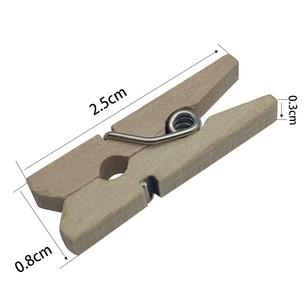 mini wooden colored clothespins craft peg pins clips for photos pictures paper crafts