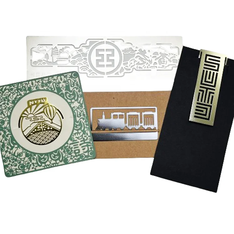 Vast Gifts 2023 Hot Sale Promotional Custom Shape Brass Iron Enamel Metal Cute Stained Bookmark Sheet for Marking