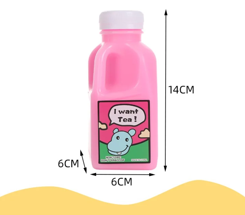 Creative Big Milk Bottle crystal slime Color Clay Hug Bottle Slime Stress Relief Toys Stretch Crystal Clay Non toxic Cloud Slime