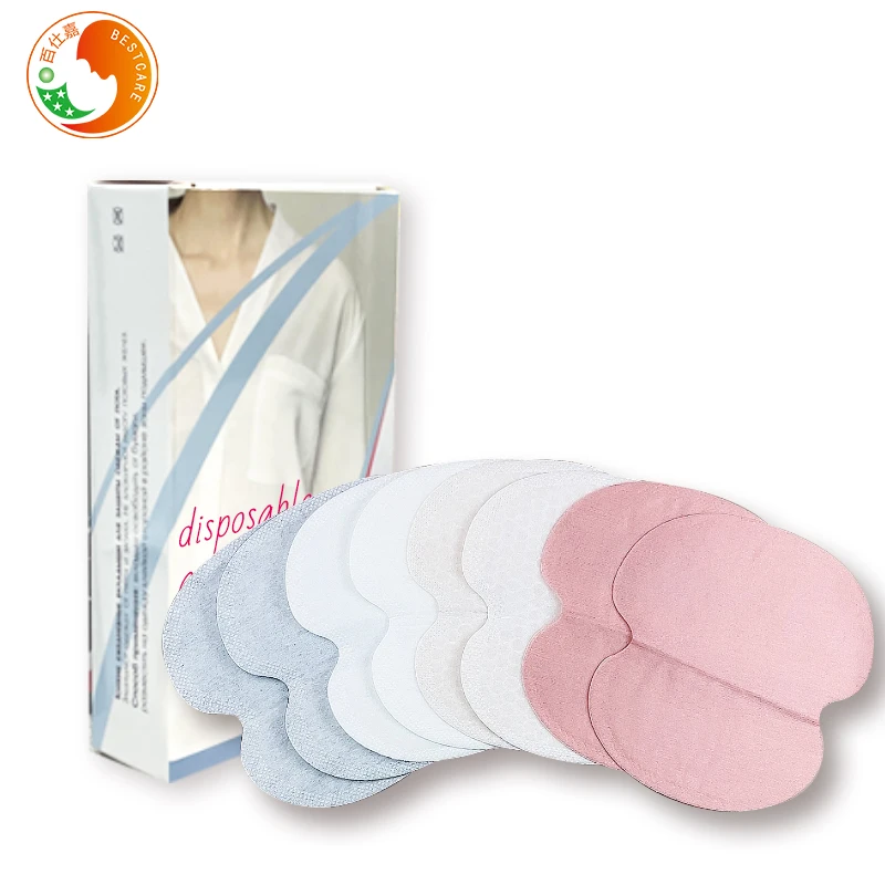 High quality antiperspirant best seller breathable ultra thin absorbing disposable armpit sweat pads for adult