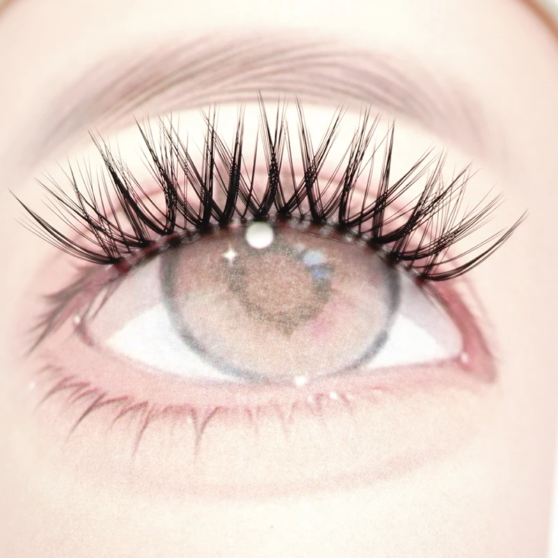 Qiaoti Beauty Eyelash Supply Clear Band  Eyelash Set Cluster Eyelashes Cluster Lashes Natural Diy Lash Extensions Diy Lashes