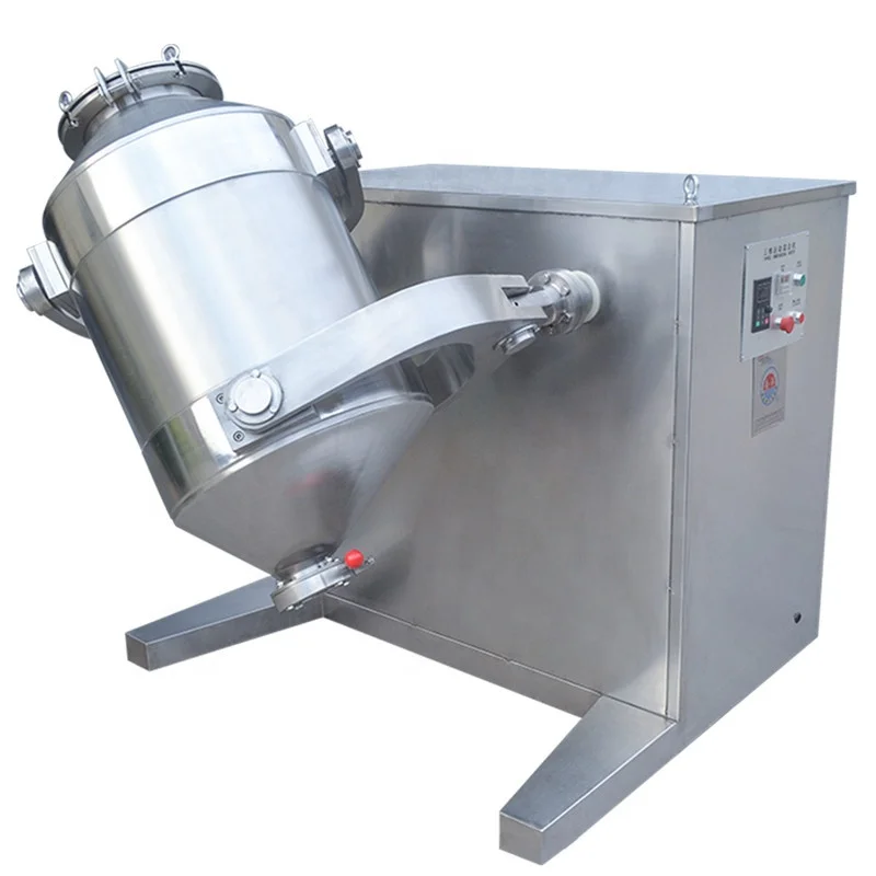 manufacturer customized 3D motion swing mixer stainless steel high efficiency powder mixer food and drug powder particle mixer