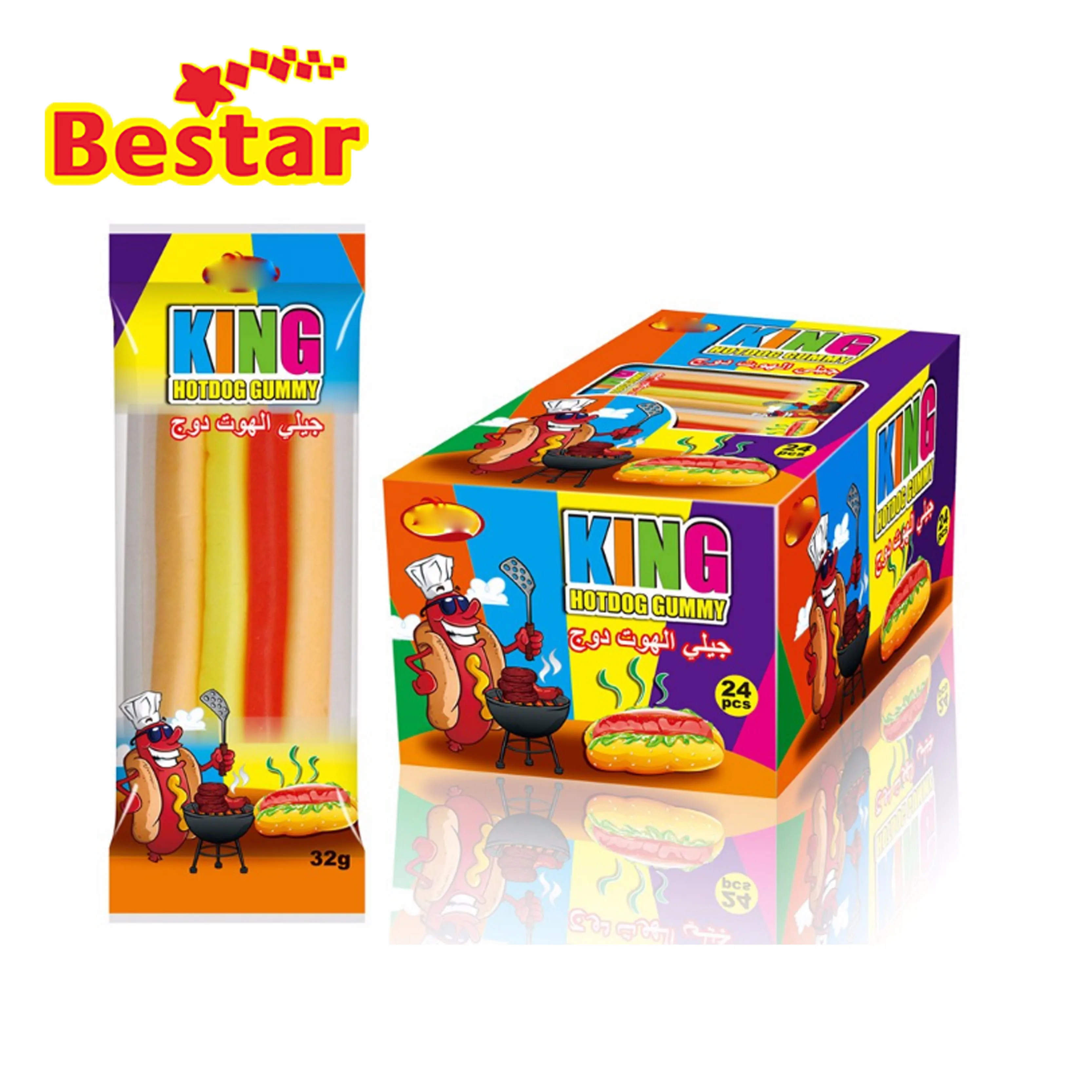 Halal Big Hot Dog Gummy Candy