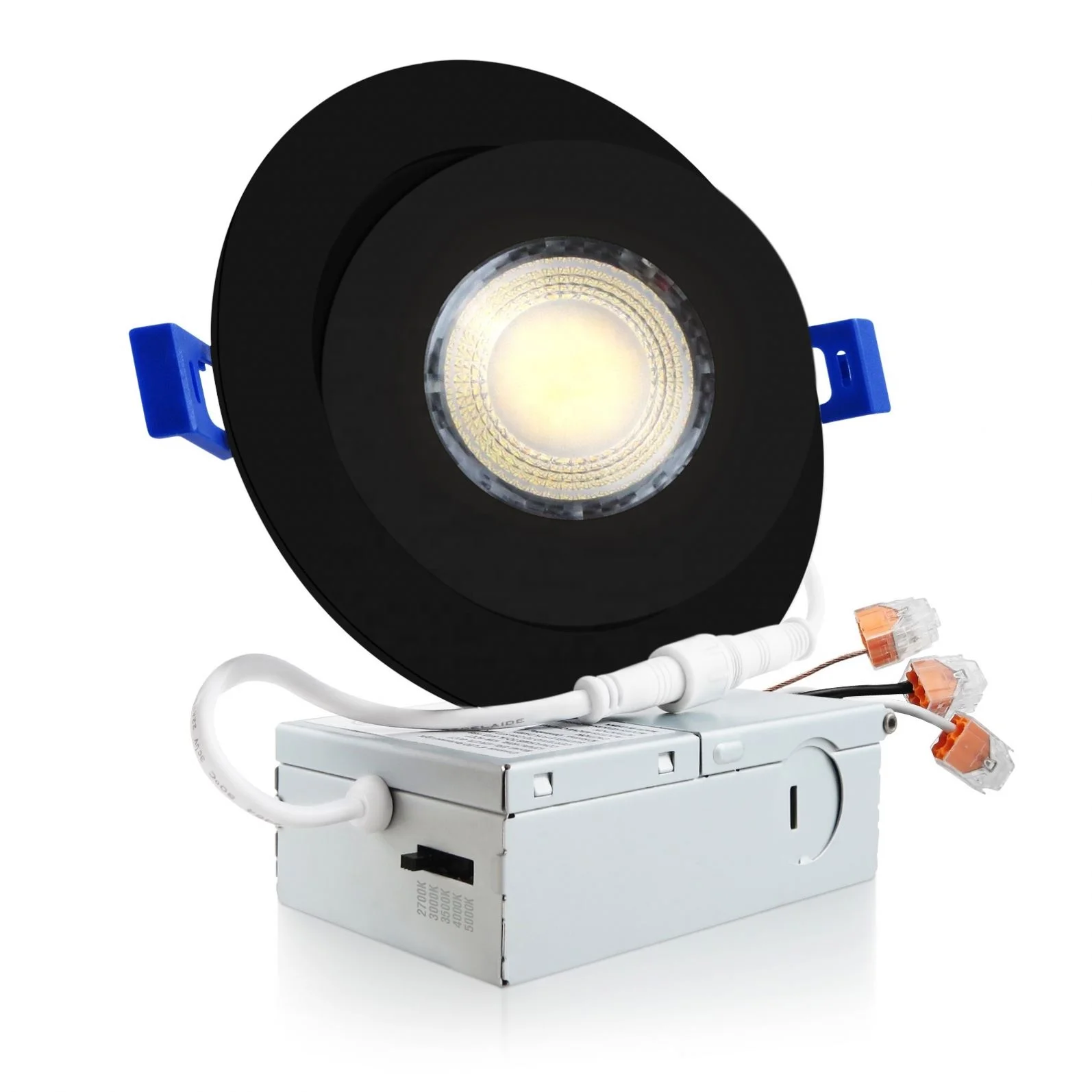 Подвес Downlight Lanbot ETL 3/4/6 дюймов белый Круглый 120VAC 12 Вт 5CCT CRI90 + 1000LM с регулируемой яркостью влажное место
