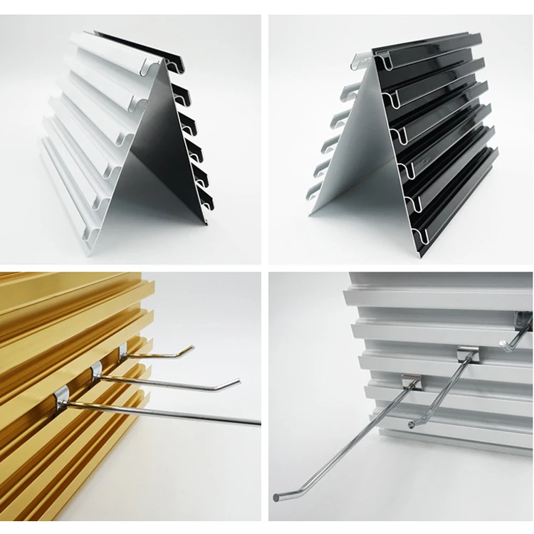 Professional manufacturer alu slatwall panel customize available