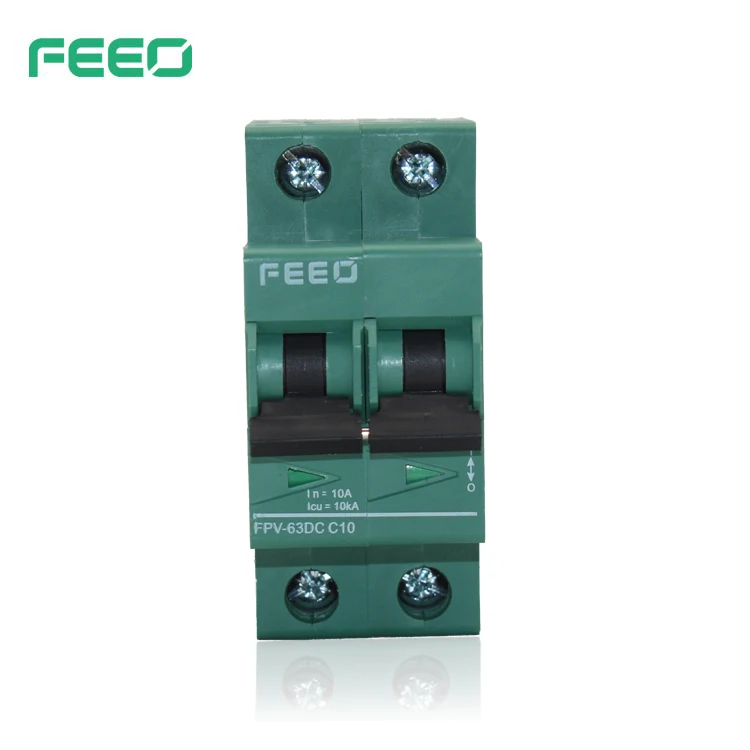 FEEO FPV-63 1P 2P 3P 4P Solar DC MCB мини автоматический выключатель 10A 16A 20 А для солнечной системы PV с сертификатом TUV и CE