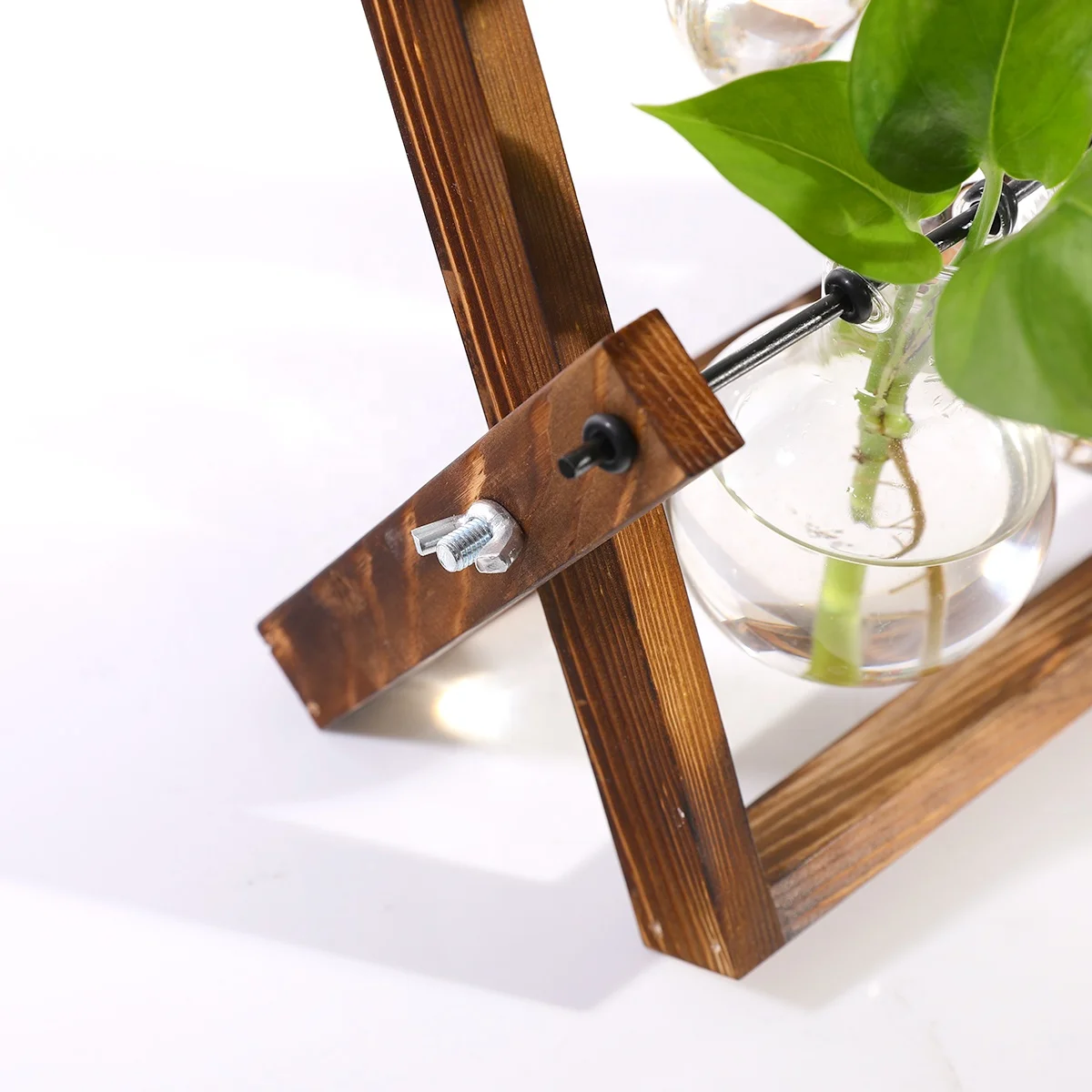 
Table top glass flower pot light bulb vase is suitable for wedding decoration of hydroponic plant family garden 