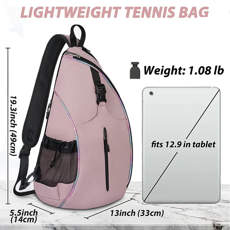 Custom logo Lacrosse Pickle Ball Set Bag 2 in 1 Sling Backpack Crossbody Women  Pickleball Sport Racket Tennis Padel  Carry Bag