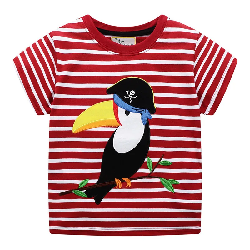 
Hot Selling Products New Fashion 100% Cotton Boy Striped T Shirt Printed T-shirt Boys 