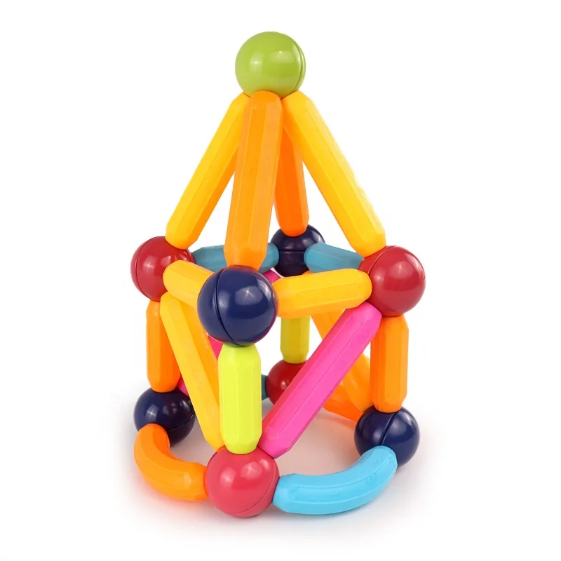 New Colored Strong Magnetic Building Blocks Kit Magnet Sticks Rods Kids Educational Toy For Children Learning Play Games