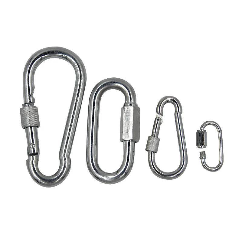 Galvanized And Stainless Steel Carabiner Hook High Quality Stainless Steel Carabiner