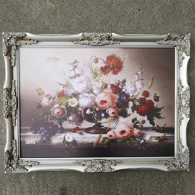 big barocco round white antique home decor wooden bedroom picture frames large photo frames for oil canvas paintings