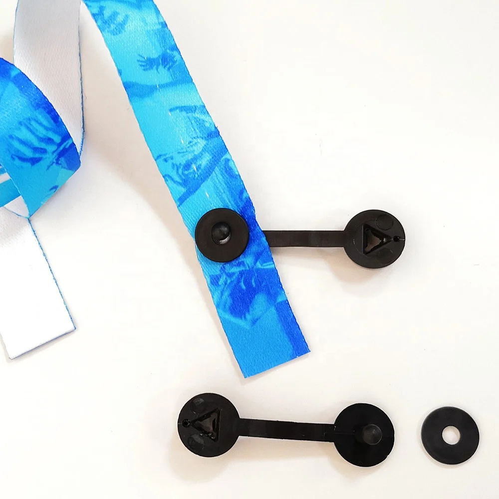 Одноразовый пластиковый зажим для тканевых браслетов