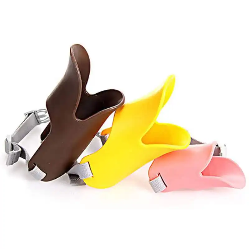 Adjustable Silicone Duck Mouth Shape Training Pechera Para Perro Anti-bite Pet Muzzle Cover Dog Duck Muzzle for Pet