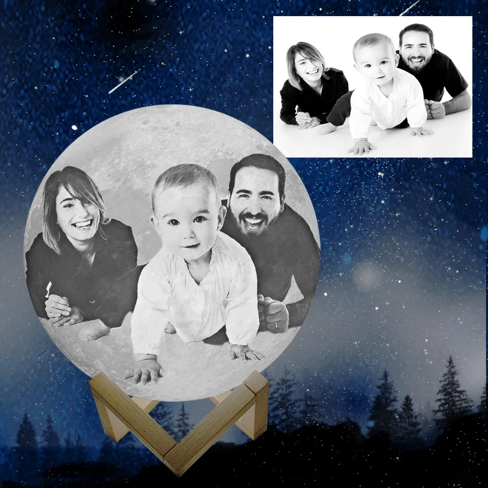 Wholesale PCB Board 500mah Lamp Sources Remote Control USB Night Light for 3D Printing Moon Lamp