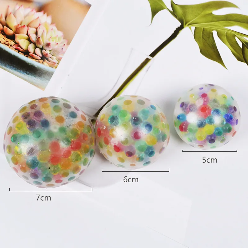 Novelty Anti Stress Relief Vent Beads 6-10Cm No Net Decompression Vent Grape Ball