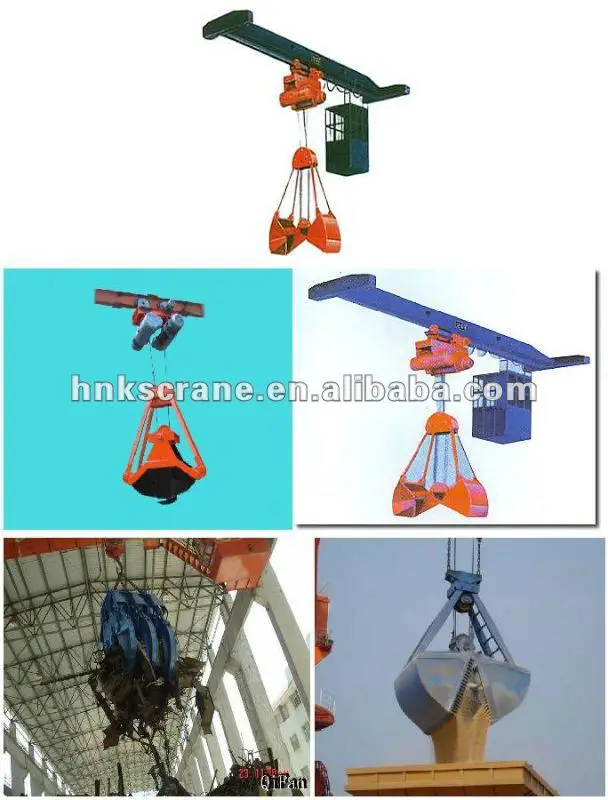 Hot Sale 3T Single Beam Pendent Line Control Grab Bucket Overhead Crane