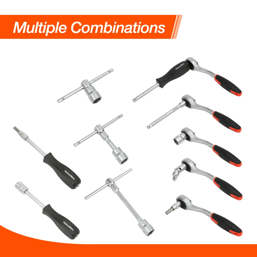 Набор инструментов для ремонта автомобиля коробка механических дома торцевых ключей трещотка отвертки биты наборы ручных