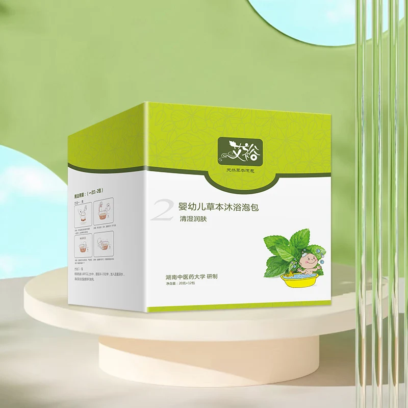 Aiyu Factory OEM Baby & Infants Herb Bath Powder of Personal Body Care For Prevent Eczema