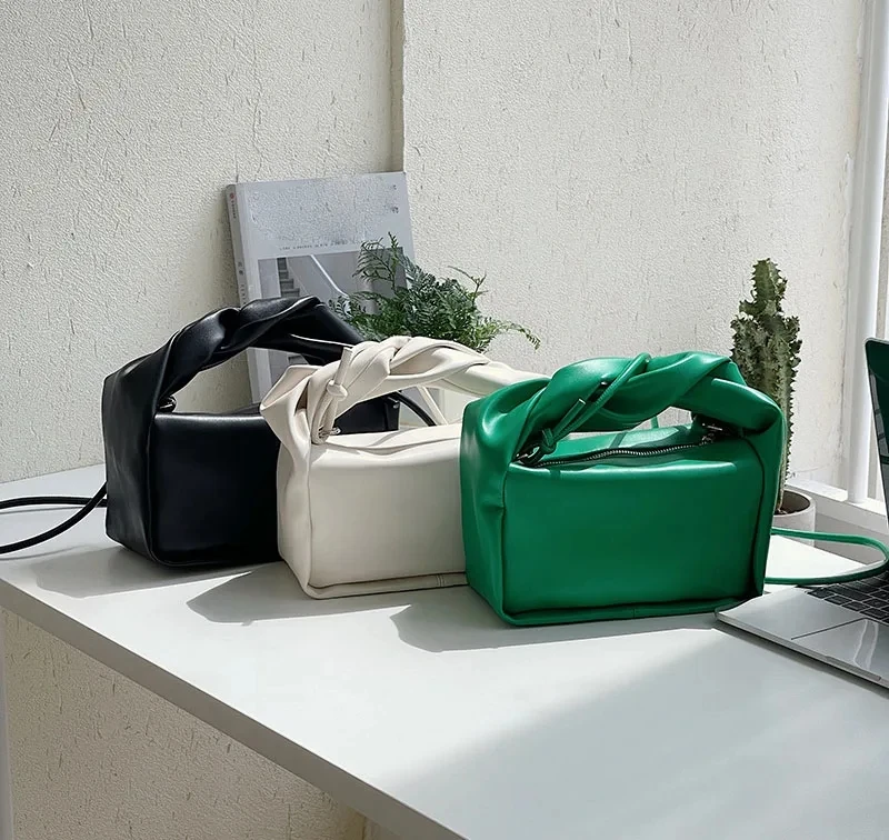 Fashion Vintage Green Shoulder Crossbody Bag For Women Handbags Casual PU Leather Replica Designer Bags Messenger Bag Femme