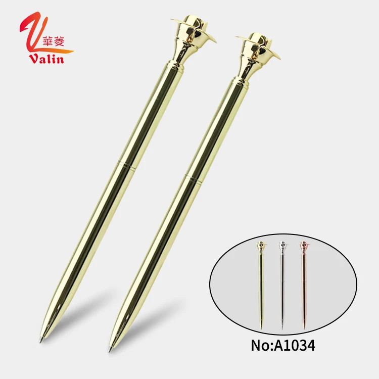 New Selling Promotion Gift metal flower ball pen with custom logo for office school