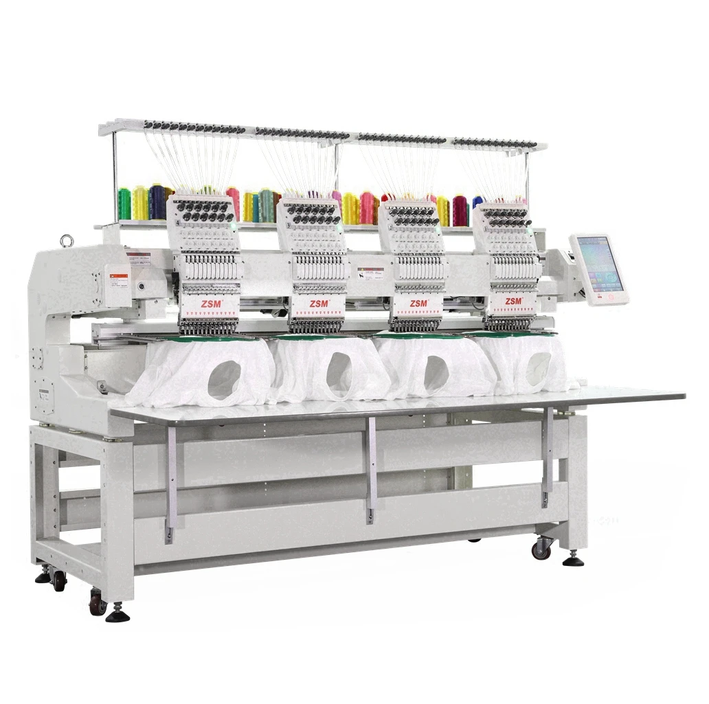 4 head embroidery sewing machine programmable embroidery machine four heads embroidery computer machine