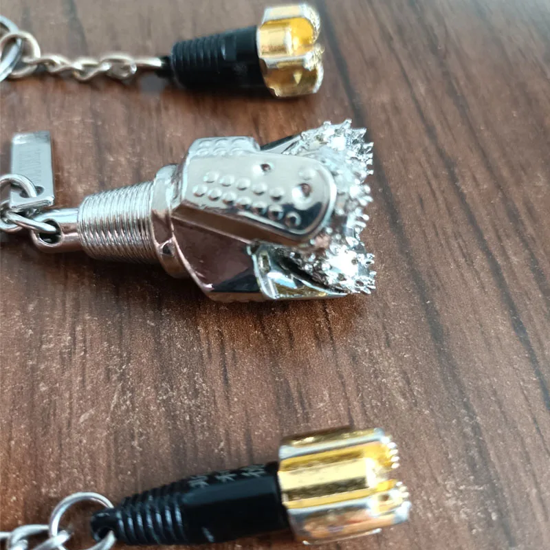 promotional metal tricone bit model Key Ring Key Chain Keychain