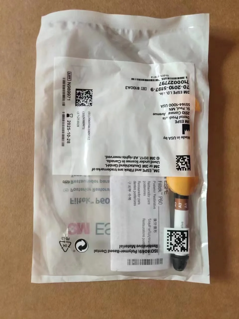 Good Price Dental Filling Material Durable Light Curing Composite Resin For Teeth Renovating