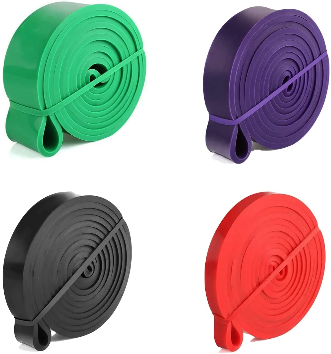 Custom Printing Fitness Workout Equipment Training Elastic Rubber Band for Gym Yoga Exercise Fitness Resistance Bands