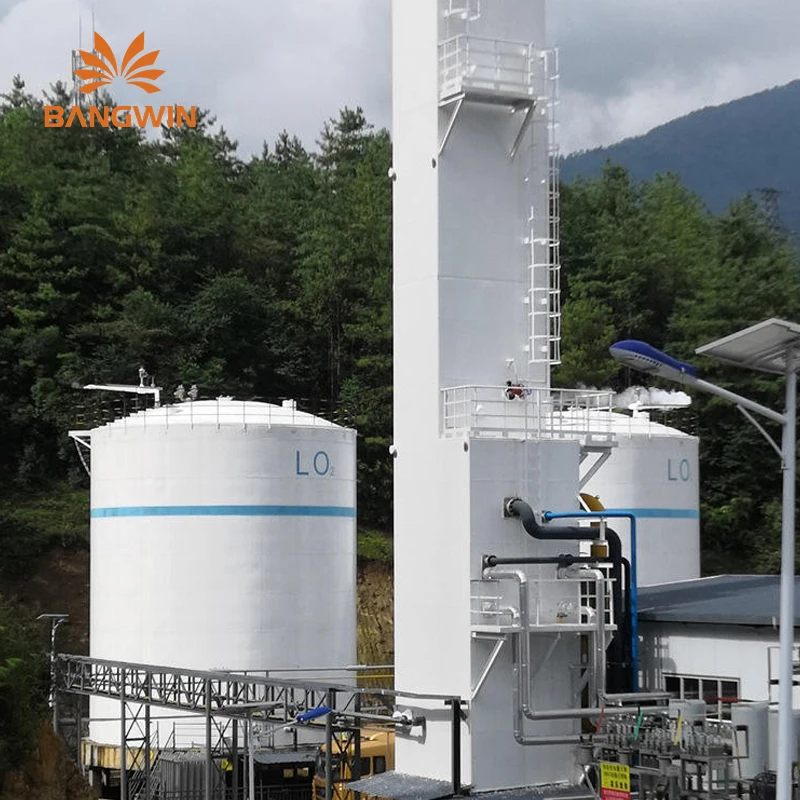 Bangwin Low Consumption Cryogenic Air Separation Plant Liquid Oxygen Nitrogen Argon Production Line