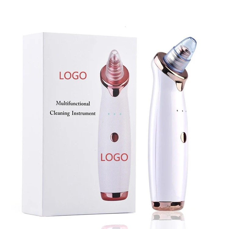 Multifunctional cleaning instrument facial nose acne whitehead removal ultrasonic electric blackhead remover vacuum