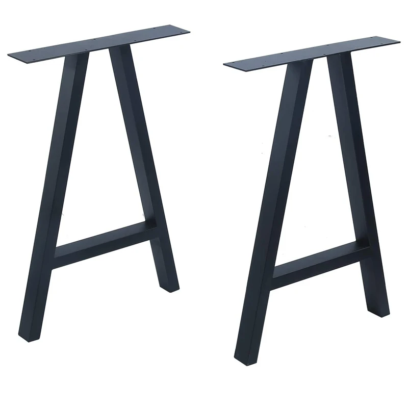 Modern Black Wrought Detachable Industrial Office Shaped Wholesale Glass Desk Frame Dining Steel Cast Iron Metal Table Legs