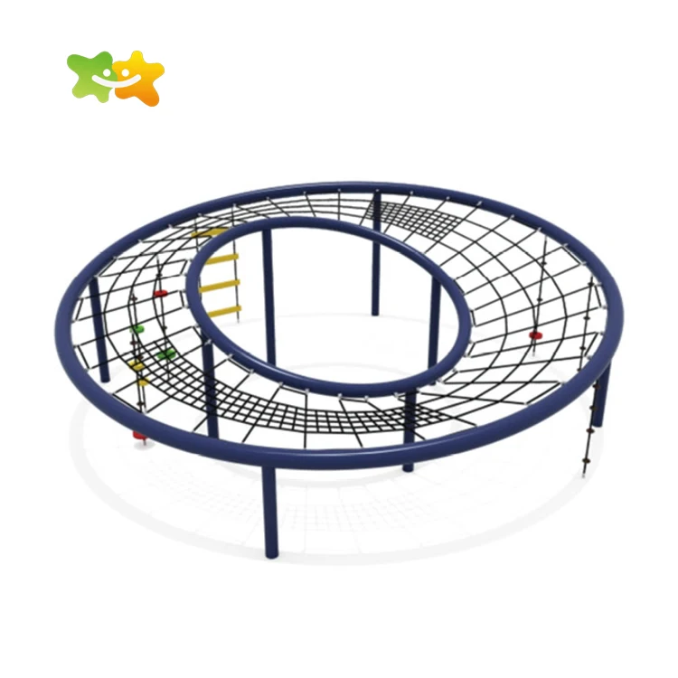 Safety kindergarten Outdoor Rope Climbing Net Playground For Child