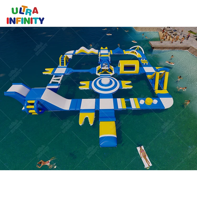 New Hot Inflatable Floating Lake Water Play Commercial Aqua Park Inflatable Water Sports Amusement Sea Lake Water Park on sale