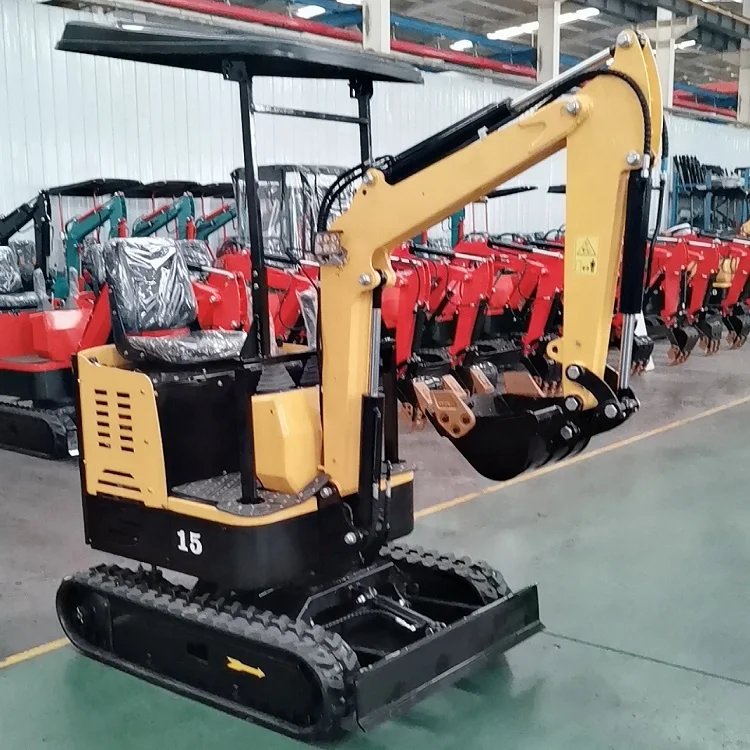 1.5 Ton Mini Excavator Machine China Cheap DG15-2 Small Excavator Attachments For Sale