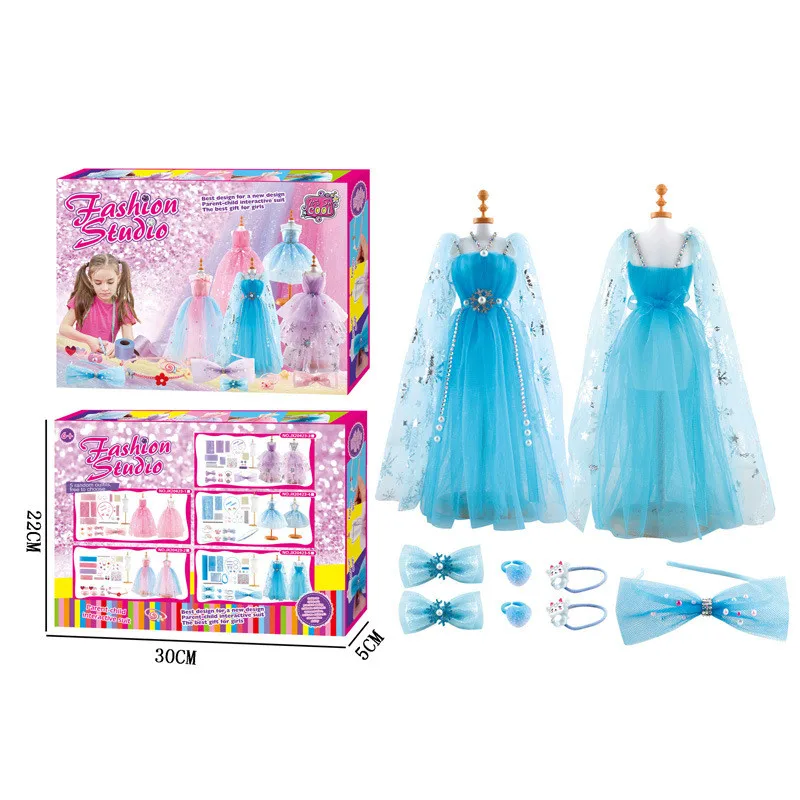Обучающие игрушки Amazon «сделай сам», волшебный костюм, дизайнерский материал для платья ручной работы для девочек, сумка в подарок