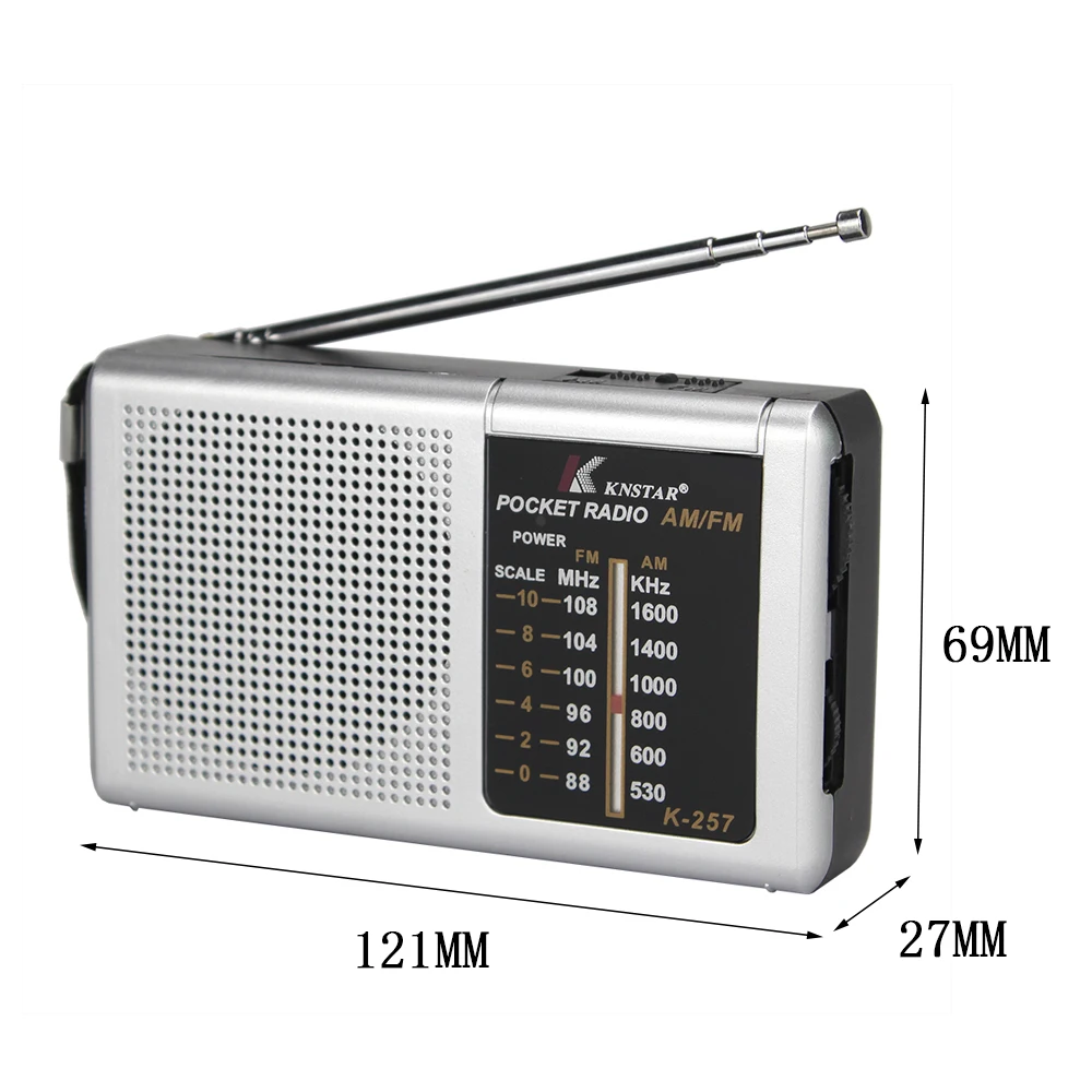 K-257 Am Fm 2 группы карман S приемника мини портативное радио с разъем для наушников