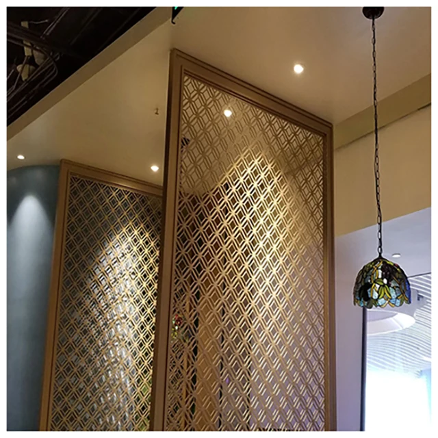 Laser Cut Aluminum screen room divider living room Custom Privacy Partition