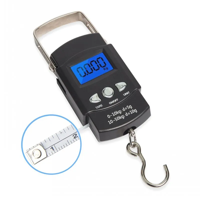 Mini Electronic Pocket Digital Scale Weights Fishing Hanging Luggage Small Scale