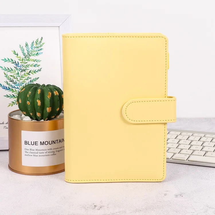 2022 Calendar A5 PU leather blinder Hardcover Loose Leaf Binding Magnetic Open Monthly Notebook Journal