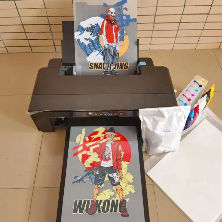 A3 A3+ R1390 L1800 Sheet PET FILM WHITE INK heat transfer t-shirt printing machine DTF PRINTER